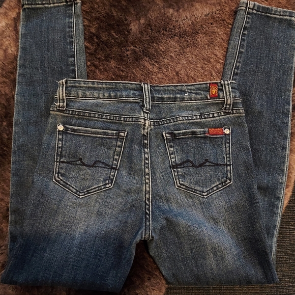 Girls Youth ~ 7 For All Mankind ~ The Skinny Jeans - Picture 5 of 6